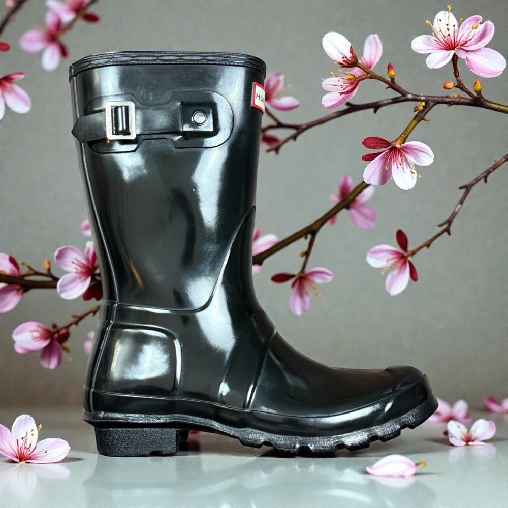 Hunter Black Women's Rain Boots